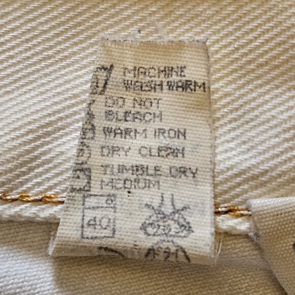 Moschino Jeans White Denim High-Waist Straight Leg - Size 29 - Picture 15 of 16